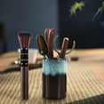 thumbnail image 3 of Juego de 6 piezas para la ceremonia del té, utensilios de arte del té, juego de té de kung fu hecho a mano para casa de té Estilo D, 3 of 9