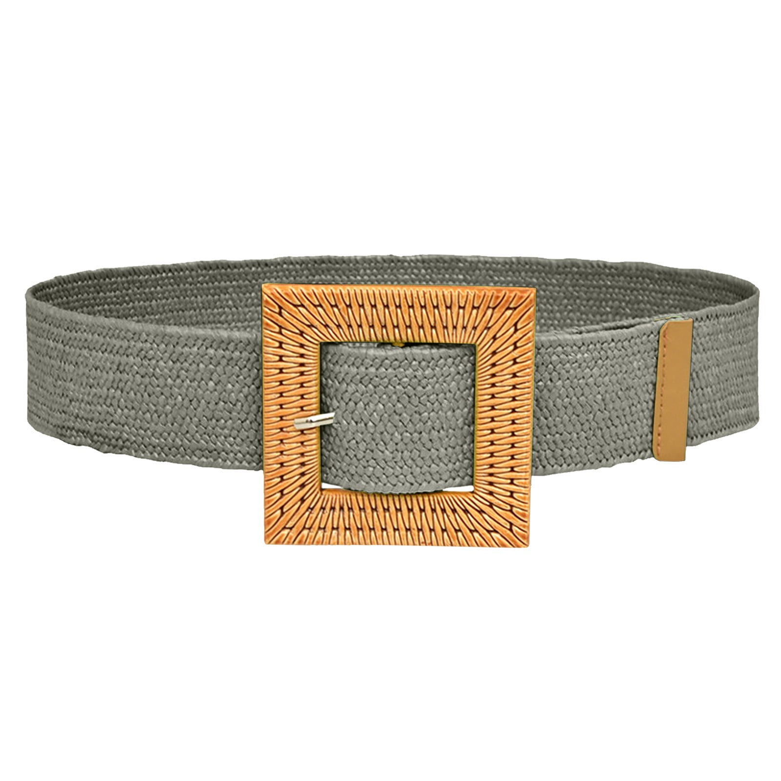 MSJUHEG Belt Buckle Mens Belts Leather Women Elastic Woven Casual