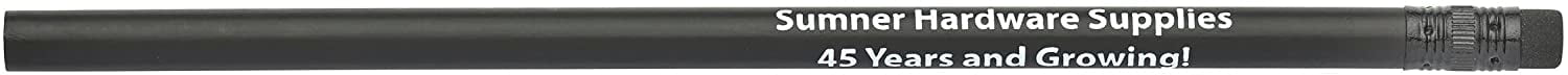 Pencil Guy Promotional Personalized Imprinted Round Pencils, Pack of 144 Wood Pencils
