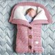 thumbnail image 1 of Saco de dormir de punto para primavera, otoño e invierno, saco de dormir para cochecito, saco de dormir para cochecito, saco de dormir con botones, 1 of 3