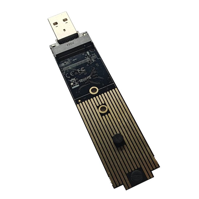 USB a NVME PCI-E SSD Lector PCIe basado en l disco duro 3.1 Gen 2 M.2 Adaptador del convertidor 10Gbps Max 2TB Soporte UASP Trim para 2230 2242 2260 2280