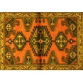 thumbnail image 1 of Ahgly Company Machine Washable Indoor Rectangle Persian Yellow Traditional Area Rugs, 5' x 8', 1 of 4