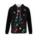 thumbnail image 5 of Sudadera con capucha para hombre, estilo casual, con cuello redondo, estampado de árbol de Navidad, manga larga, blusa de poliéster, 5 of 5