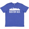 thumbnail image 3 of Inktastic Boston Massachussetts Skyline Youth T-Shirt, 3 of 5