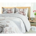 thumbnail image 3 of Ambesonne Bear Duvet Cover Set, Pastel Colored Teddies Pattern, King, Soft Blue Blush and Coconut, 3 of 4