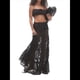 thumbnail image 1 of Falda Larga de Encaje para Mujer, de Transparente, Ajustada, Elegante para Playa y Verano. Negro L, 1 of 7