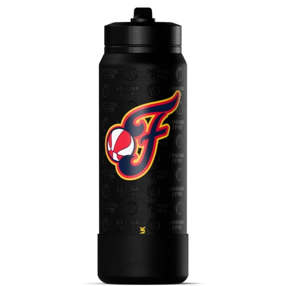 Hydrapeak x WNBA Officially Licensed Indiana Fever 26 oz Active Water Bottle with Chug Lid and Handle Reusable Stainless Steel Double Wall Insulated Sports Gift