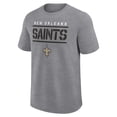 thumbnail image 2 of Men's Fanatics Heather Gray New Orleans Saints Big & Tall Top Notch T-Shirt, 2 of 3