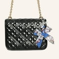 thumbnail image 2 of Unique Bargains 1 Pc Fashion Bow Scarf Handbag Charm Bag Accessories White, 2 of 5