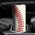 thumbnail image 3 of 20oz Baseball Pattern Skinny Tumblers Stainless Steel Tumbler with Lid and Straw,Vacuum Insulated Double Wall Travel Tumbler Cups with Cleaning Brush for Coffee,Tea, 3 of 6
