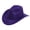 Purple, variant on Children'S Hat Leopard Print Stripped Casual Wide Brim Cowboy Hat Denim Cap Stage Performances Stylish Cowgirl Fashionable Cap(White,One Size)
