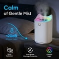 thumbnail image 6 of AIRFIRE 3.3L Top-fill Cool Mist Humidifier For Bedroom with Essential Oil Function, Super Quiet Air Humidifiers with Night Light - Perfect for Bedroom, Office, Nursery, Plant, 6 of 7