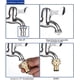 thumbnail image 4 of 2 Pieces Brass Garden Faucet Connector, Garden Hose Connector Accessories 4/6 Inch Water Hose Connector, Suitable for Garden Hose Faucet, Lawn Sprinkl, 4 of 4