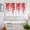 Red, variant on Black Gradient Kitchen Curtains Window Panels, Abstract Polka Dots Vintage Modern Art Insulated Window Treatment Curtain, Grommet Curtains for Bedroom/Living Room/Bathroom, 2 Piece 52"Wx63"L