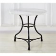 thumbnail image 4 of Steve Silver Table à Manger Ronde en Marbre Claire Blanc/noir, 4 of 5