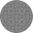 thumbnail image 1 of Ahgly Company Machine Washable Indoor Round Transitional Dim Gray Area Rugs, 6' Round, 1 of 7