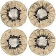 thumbnail image 2 of Shower Caps,Beige Sun Moon Cloud Star Pattern Waterproof Shower Cap for Women 4 Pieces,Double Reusable Hair Cover for Shower PEVA Elastic Stretch Hem, 2 of 7