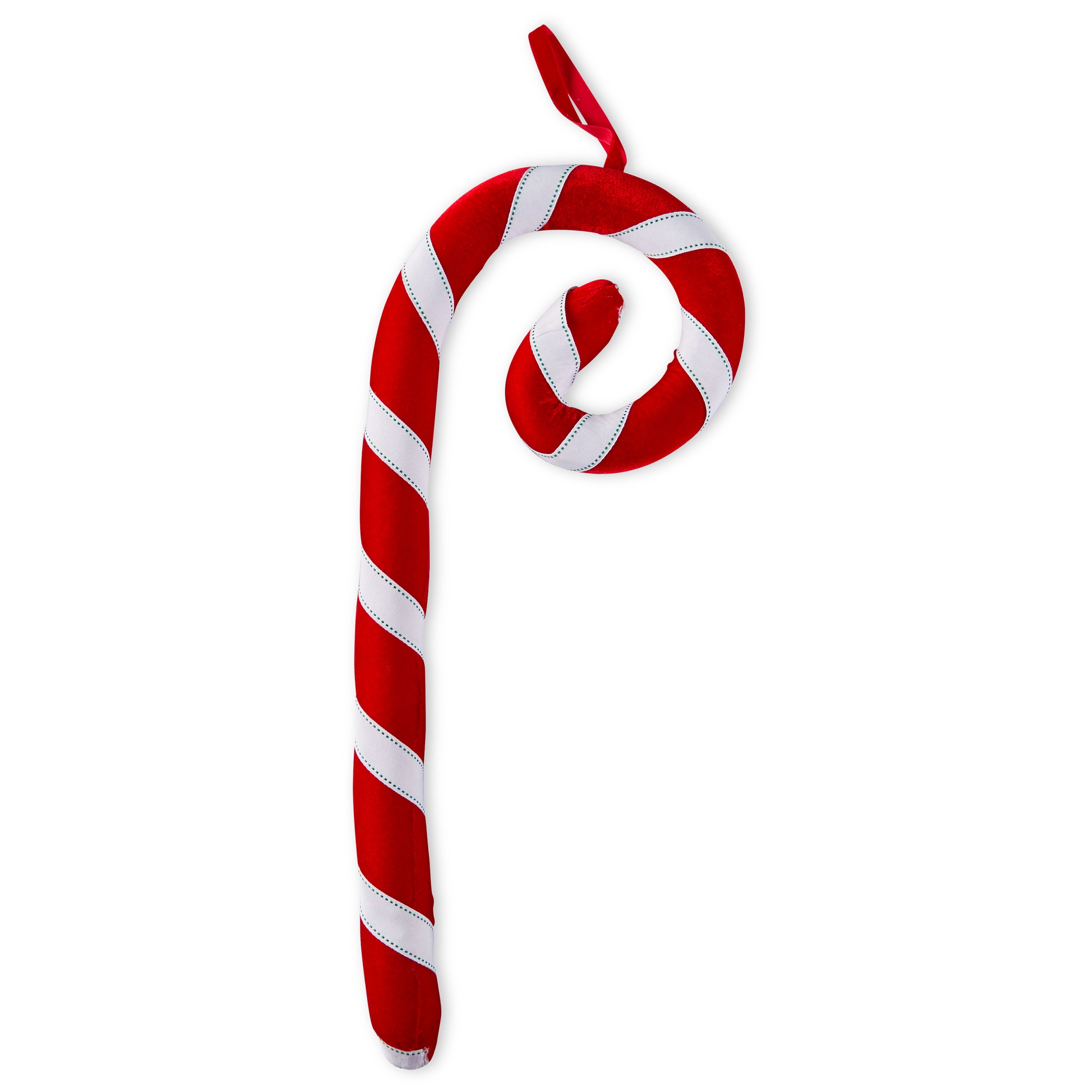 Holiday Time Fabric Candy Cane Outdoor Decoration, 20"H x 8"L x 2"W
