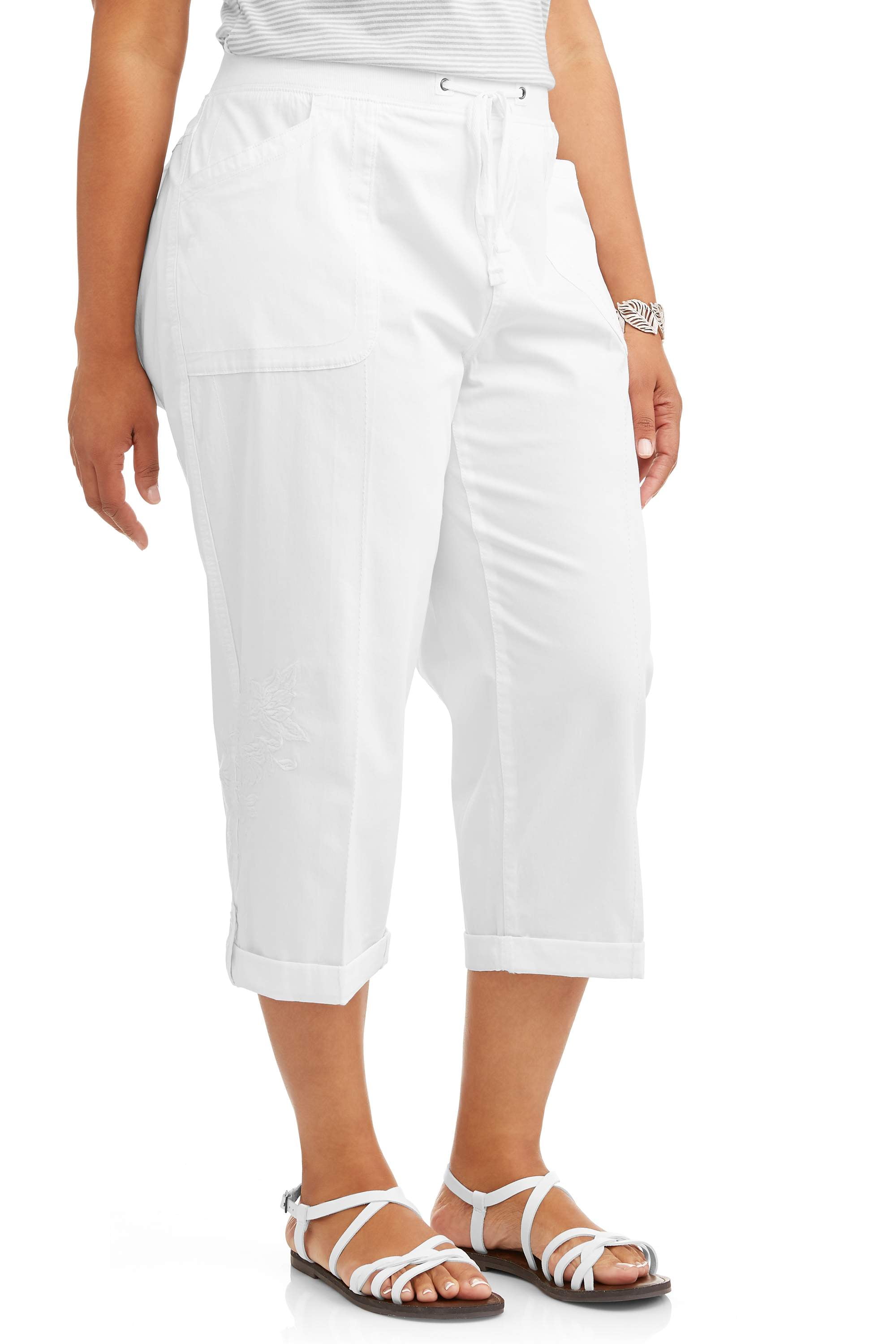 terra & sky women's plus cargo capri