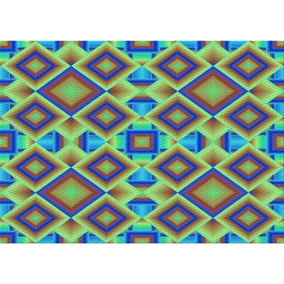 Ahgly Company Machine Washable Indoor Rectangle Transitional Green Area Rugs, 2' x 4'
