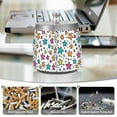 thumbnail image 6 of Yayeee Ashtray with Lid for Cigarette Smokeless Stainless Steel Home Ash Holder, White Stars, 6 of 7