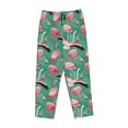 thumbnail image 6 of Uemuo Tropical Flamingo Pattern Women's Wide Leg Palazzo Lounge Pants with Pockets Light Weight Loose Comfy Casual Pajama Pants-Medium, 6 of 9