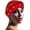 Red, variant on African Womens Turban Cap Braid Twist Pearl Beading Headscarf Pre tied Cap Chemo Headwrap Cancer Hair Cover