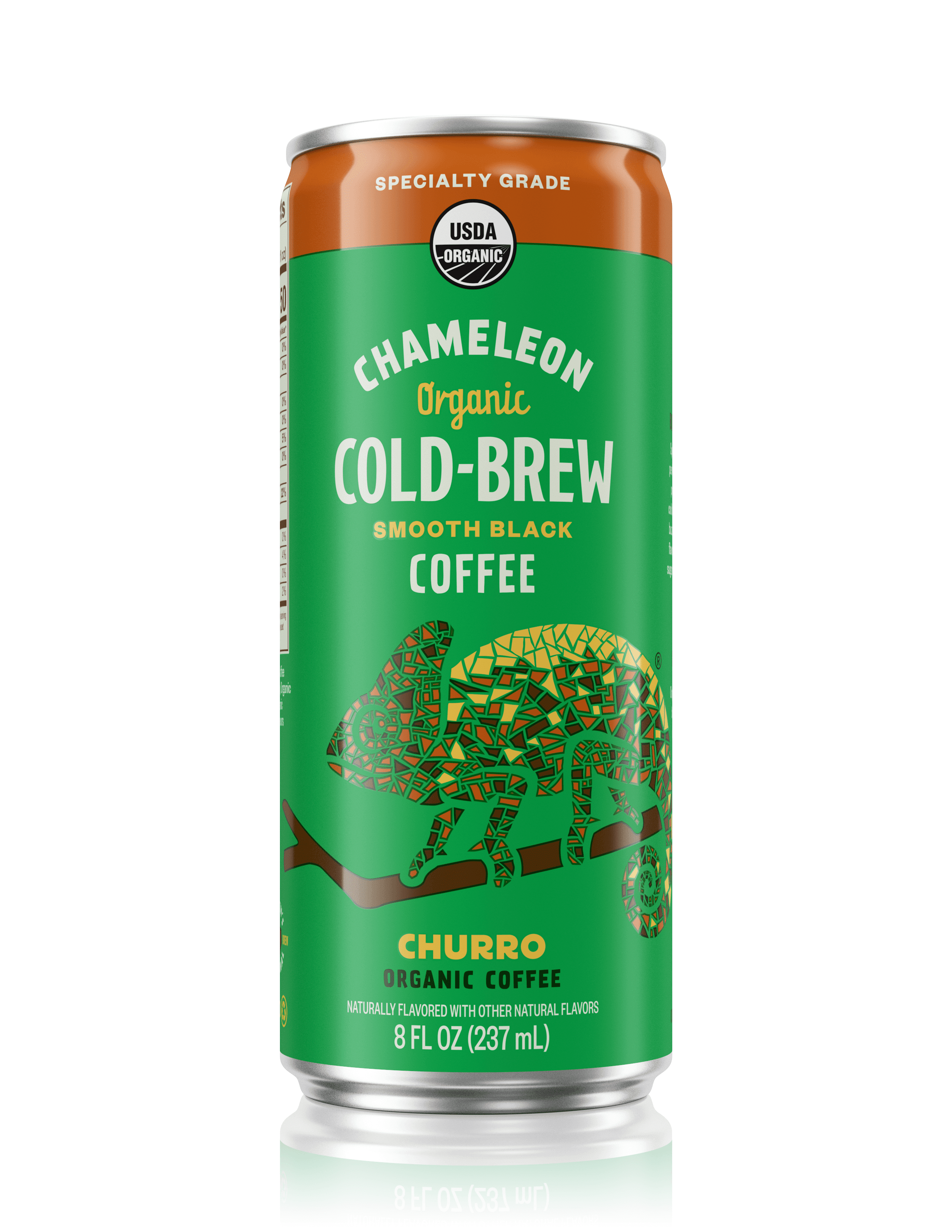 Chameleon ColdBrew Churro Coffee, 8oz, Organic Coffee