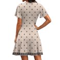 thumbnail image 5 of Casual Dresses for Women Summer Floral Short Sleeve Wrap V Neck A-Line Midi Casual Vacation Dresses 2026, 5 of 5