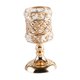 thumbnail image 2 of Candelabros dorados, candelabros de pilar, soportes para velas de té, centros de mesa 11cmx21cm, 2 of 9