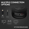 thumbnail image 6 of Logitech G PRO X 2 LIGHTSPEED Wireless Gaming Headset, Detachable Boom Mic for PC, PS5, PS4, Nintendo Switch, Black, 6 of 11