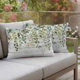 thumbnail image 2 of Outdoor Waterproof Pillow Covers Green Eucalyptus Leaves Watercolor Decorative Throw Pillow Protectors,Pillowcase Cushion Cases for Patio Sofa Garden Couch,20x12in,Pack of 2, 2 of 14