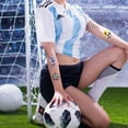 thumbnail image 4 of Etiqueta Engomada Temporal ANGGREK 10 Piezas Decorativas Para Fiesta Fútbol, 4 of 8