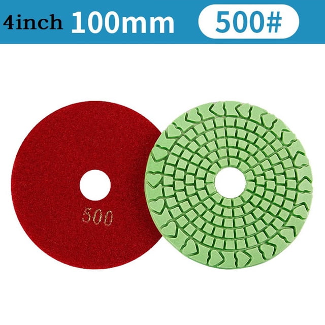 Lefu 1PC 4 Inch 100mm Wet Diamond Polishing Pads Tool For Granite Marble Concrete
