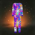 thumbnail image 6 of Matching Family Halloween Pajamas Set - 2026 Cute Ghost & Pumpkin Print Two-Piece Sleepwear Pjs - Family Matching Pajamas Soft Holiday Jumpsuit Loungewear for Family, 6 of 6