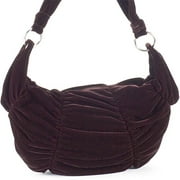 No Boundaries - Ruched Velveteen Hobo Bag