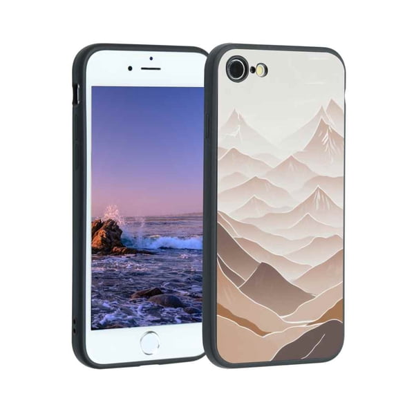 Mountains-244 Phone Case, Degined for iPhone 7 Case Men Women, Flexible Silicone Shockproof Case for iPhone 7