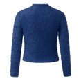 thumbnail image 5 of GigrtiJin Women's Turtleneck Sweaters Casual Solid Color Slim Crop Pullover Tops Fashion Comfy Casual Blouses, 5 of 7