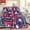 Red&blue, variant on Baseball Fans Throw Blanket 60 * 50 in