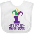 thumbnail image 3 of Inktastic 1st Mardi Gras Jester Hat Childs Party Boys or Girls Baby Bib, 3 of 4