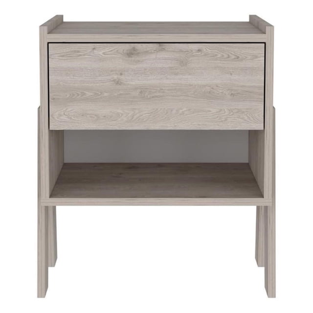 TUHOME Joy Nightstand Engineered Wood Nightstands in Gray