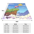 thumbnail image 3 of Kirby Blanket Super Soft Cozy Throw Blanket Fuzzy Comfy Flannel Blanket Warm Plush Blankets For Couch, Sofa, Bed 50"X40", 3 of 6