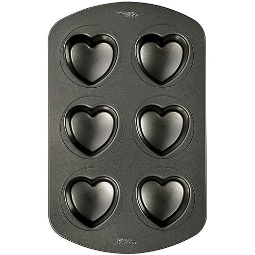 Wilton Mini Heart Shapes Baking Pan Valentines Day Bakeware Walmart
