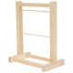 thumbnail image 3 of Wooden Doll Clothes Organizer Rack for Storage Made from Synthetic Material Light Brown 2layer, 3 of 4