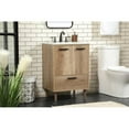 thumbnail image 2 of 24 inch single bathroom vanity in natural oak, 2 of 8
