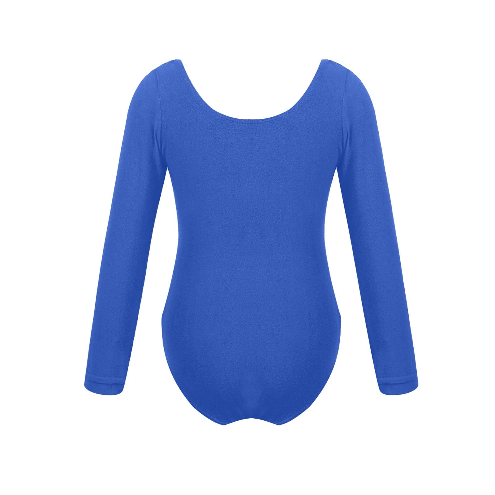 Girls Long Sleeve Ballet Leotards Trendy One-Piece Long Sleeve Rompers Size 5-18 Teens Juniors Solid Crewneck Stretchy Slim Soft Dance Jumpsuits Tops