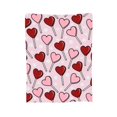 thumbnail image 2 of ZNDUO Red Pink Hearts Lollipop Pattern Throw Blanket, Lightweight Cozy Soft Throw Blanket for Couch, 40"x30" Throw Blankets for Bed, 2 of 8