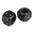 thumbnail image 1 of 2Pcs Universal Dice Shaped Motorcycle Tire alloy dice valve cap Valve Cap Aluminium Alloy Explosion-proof Valve Core Cover Accessory, 1 of 4