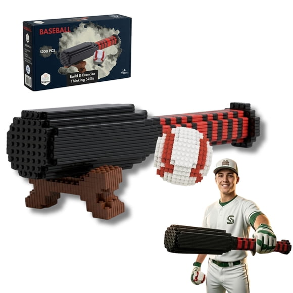 Set de bloques de construcción Snaptor Baseball de 1300 piezas, para mayores de 14 años