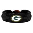 thumbnail image 1 of Green Bay Packers Bracelet Team Color Tonal Black Football, 1 of 1